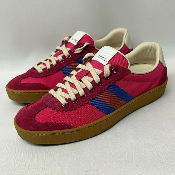 Gucci G74 Pink Low Top Women’s Sneakers Trainers 6 / 36 - Picture 11 of 13